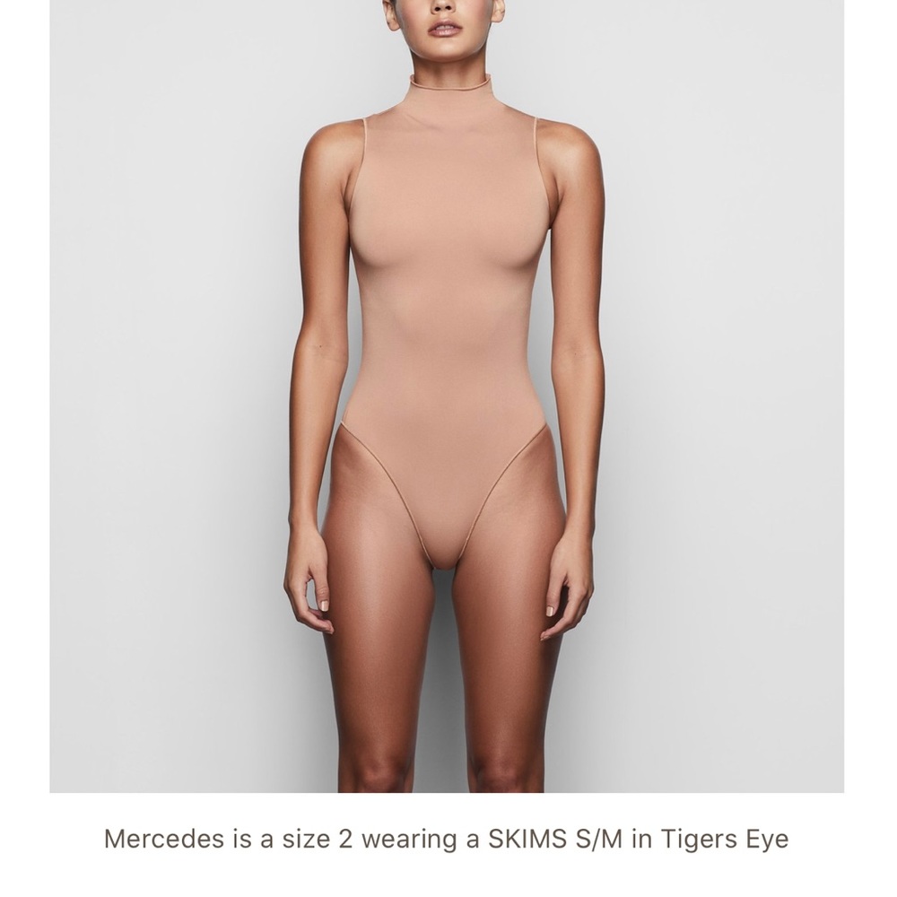 SKIMS Essential Mock Neck Sleeveless Bodysuit